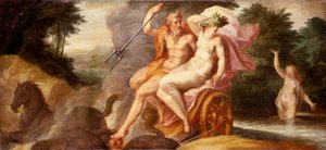 Enlèvement de Proserpine (Ratto di Proserpina), par Jan Soens aussi connu sous le nom de Flamand, fin du XVIe siècle