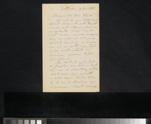 Lettre à August Allebé