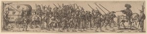 Le train de bagages avec le sergent-major - Jan Theodor de Bry after Barthel Beham