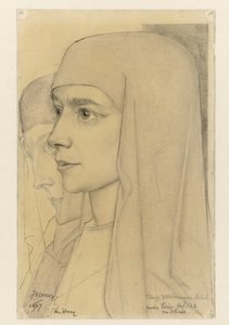 Portrait de Treesje Westermann, Mère Thérèse Huf de Bethanië - Jan Toorop