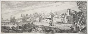 Paysage avec une ferme - Jan Van de Velde