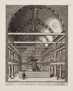 Intérieur de la synagogue portugaise à Amsterdam - Jan Veenhuysen