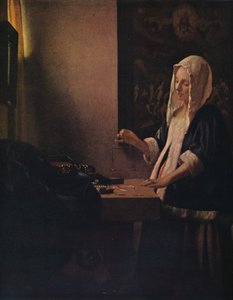 Femme tenant une balance, vers 1664 - Jan Vermeer van Delft