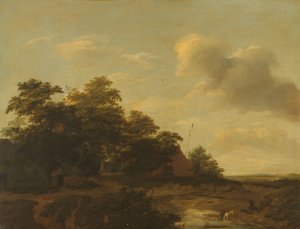 Paysage avec une ferme - Jan Vermeer van Haarlem (I)