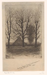 Ferme entre de grands arbres, Ewijkshoeve