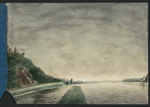 Paysage de montagne au bord d
