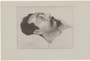 Nicolaas de Roever sur son lit de mort