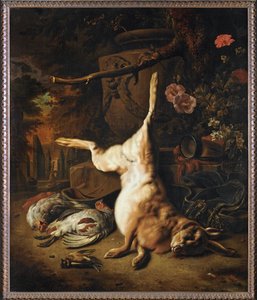 Stillife avec un lièvre mort