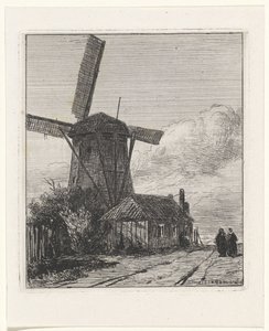 Vue du chemin de halage à La Haye