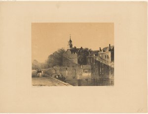 Vue de la ville avec canal