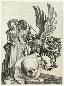 Armoiries avec un crâne