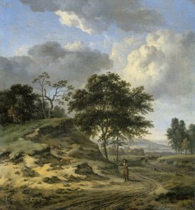 Paysage avec deux chasseurs