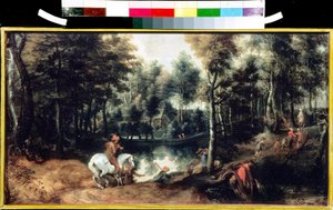Cavaliers dans un bois - Jan Wildens