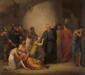 Le sacrifice volontaire du révérend Hambroeck à Taïwan, 1662 - Jan Willem Pieneman