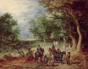 Camp de campagne dans une clairière, 1607 - Jan the Elder Brueghel