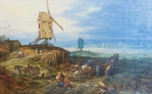 Paysage avec moulins à vent - Jan the Elder Brueghel