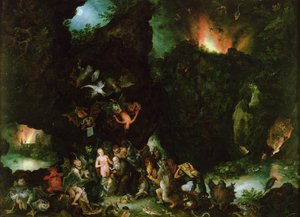 La Tentation de Saint Antoine - Enfer, 1594 - Jan the Elder Brueghel