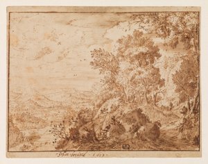 Paysage de colline, 1619