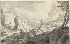 Paysage montagneux imaginaire