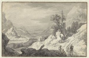 Paysage de montagne avec une vallée fluviale