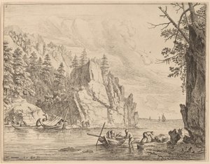 Vue du Rhin - Jan van Aken after Herman Saftleven
