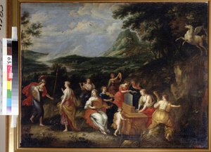 Pallas Athéna et les Muses - Jan van Balen