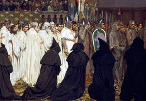 Les funérailles de Charles le Bon, comte de Flandre, célébrées à Bruges le 22 avril