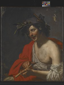 Berger taillant sa flûte - Jan van Bijlert or Bylert