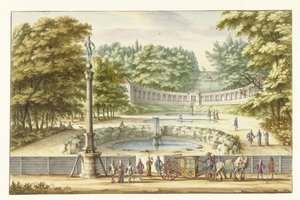 Amphithéâtre à Clèves, vu vers le sud - Jan van Call (I)