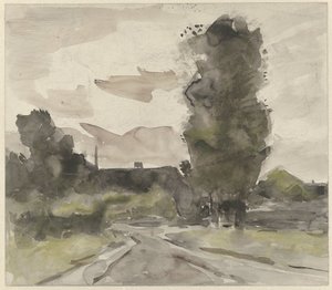 Paysage avec chemin