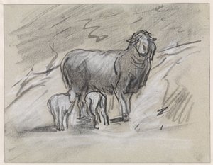Mouton avec deux agneaux - Jan van Essen