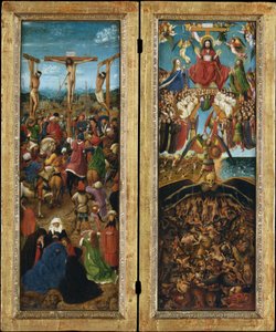 La Crucifixion; Le Jugement dernier, c.1440-41 - Jan van Eyck