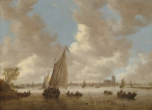 Vue de Dordrecht depuis le nord