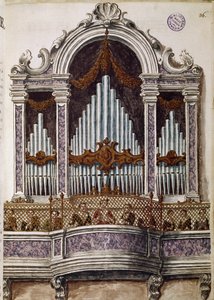 Orphelins chantant, orgue du chœur de l