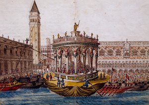 Théâtre mondial, tournoi à Venise par la Confrérie des Chevaliers de la Jarretière - Jan van Grevenbroeck