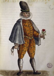 Jeune Vénitien, aquarelle de Les vêtements vénitiens, de presque tous les âges, recueillis et peints au XVIIIe siècle, par Jan van Grevenbroeck ou Giovanni Grevembroch (1731-1807), Italie - Jan van Grevenbroeck