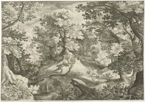 Paysage avec Apollon et Daphné - Jan van Londerseel