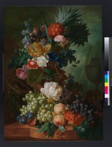 Vase de fleurs et fruits, avant 1808 - Jan van Os