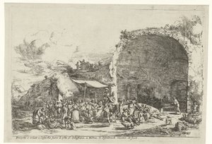Festivités aux ruines de la grotte de la nymphe Égérie