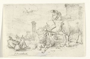 Chariot à bœufs