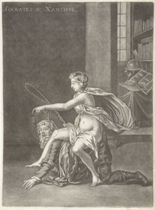 Socrate moqué par sa femme