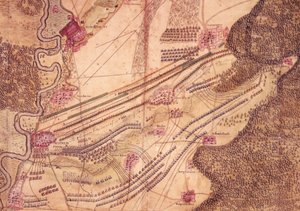 Plan de la bataille de Blenheim, c.1705