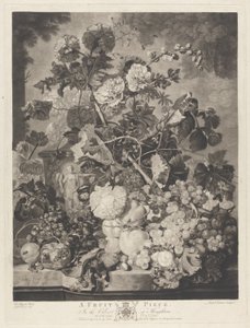 Une pièce de fruits, gravée par Richard Earlom, 1781