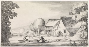 Paysans dans une barque - Jan van de Velde (II)