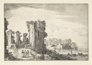 Figures près de la maison ter Kleef près de Haarlem - Jan van de Velde (II)