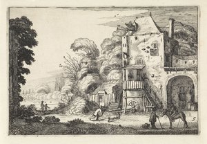 Auberge dans un paysage Amenissimae aliquot requculae (titre de la série)