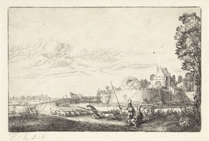 Paysage avec la Zijlpoort à Haarlem (Paysages, Amenissimae aliquot requculae)