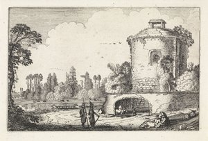 Paysage avec une tour ronde (Landschappen, Amenissimae aliquot requculae)