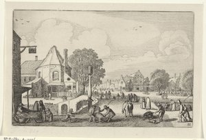 Jour de marché dans une ville - Jan van de Velde (II)