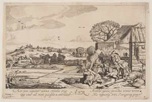 Air (avec vue sur Haarlem), tiré des Quatre éléments - Jan van de Velde II
